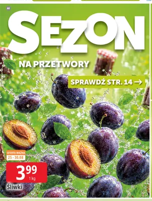 Śliwki promocja w Leclerc