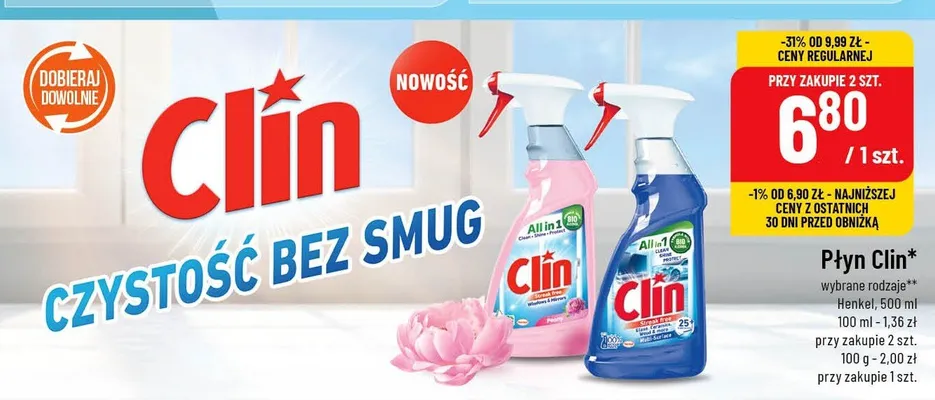 Płyn wybrane rodzaje promocja w POLOmarket