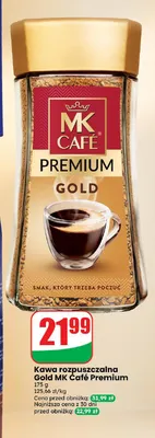 Kawa rozpuszczalna Gold MK Café Premium promocja w Dino