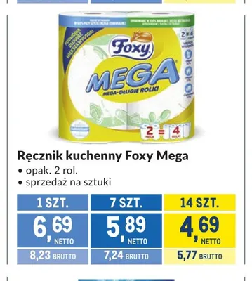 Ręcznik kuchenny Foxy Mega 2-pak promocja w Makro