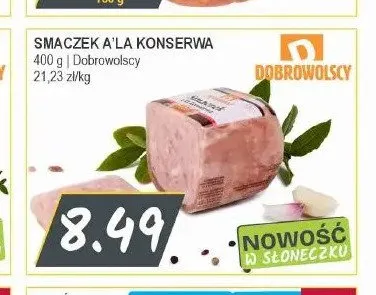 Smaczek a'la konserwa Dobrowolscy promocja w Słoneczko