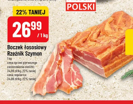 Boczek łososiowy Rzeźnik Szymon promocja w POLOmarket