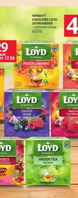 Herbata czarna Peach & Mango Loyd promocja w Selgros