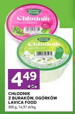 Chłodnik ogórkowy Lavica Food promocja w Stokrotka