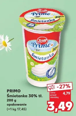 Śmietanka 30% tł. promocja w Kaufland