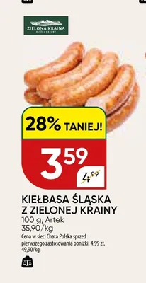 Kiełbasa śląska z Zielonej Krainy Artek promocja w Chata Polska