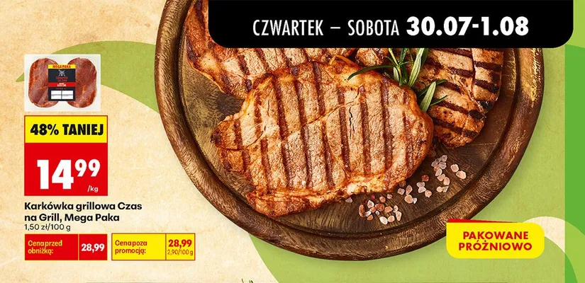 Karkówka grillowa Czas na Grill Mega Paka promocja w Biedronka