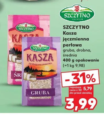 Kasza jęczmienna perłowa średnia promocja w Kaufland