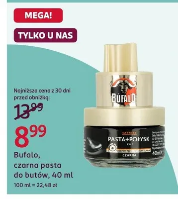 Czarna pasta do butów promocja w Rossmann