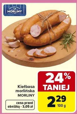 Kiełbasa morlińska promocja w Carrefour