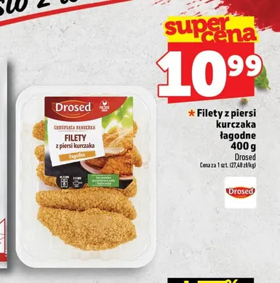 Filety z piersi kurczaka łagodne Drosed promocja w TOPAZ