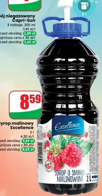 Syrop malinowy  promocja w Dino