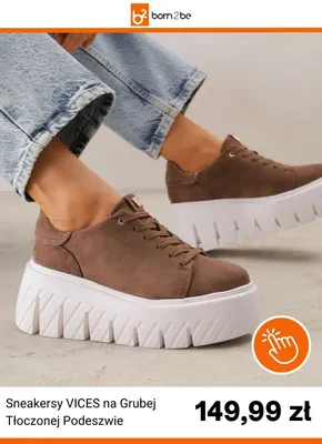Sneakersy Vices na grubej tłoczonej podeszwie promocja w Born2be