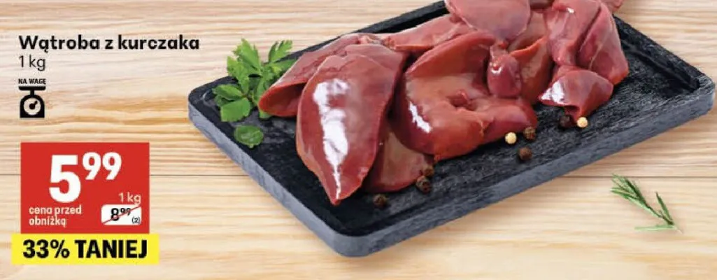 Wątroba z kurczaka promocja w Delikatesy Centrum
