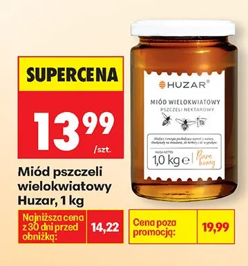 Miód pszczeli wielokwiatowy promocja w Biedronka