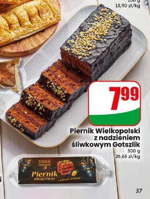 Piernik Wielkopolski z nadzieniem śliwkowym Gotszlik promocja w Dino