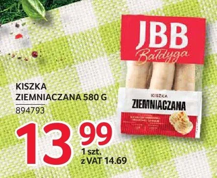 Kiszka ziemniaczana JBB Bałdyga promocja w Selgros