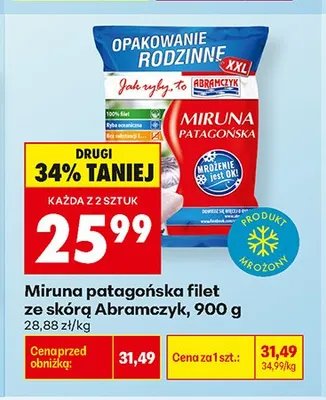 Miruna patagońska filet ze skórą Abramczyk promocja w Biedronka