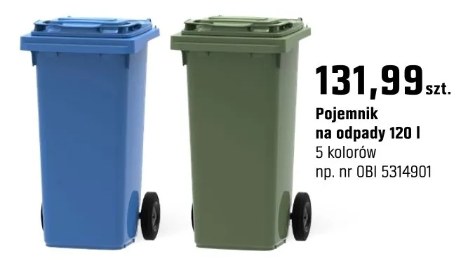 Pojemnik na odpady 120l promocja w OBI