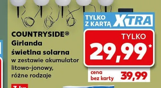 Girlanda świetlna solarna COUNTRYSIDE promocja w Kaufland