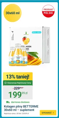 Kolagen pitny Betterme 30-pak suplement promocja w ERLI