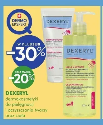 Dermokosmetyki do pielęgnacji i oczyszczania twarzy oraz ciała Dexeryl promocja w Super-Pharm