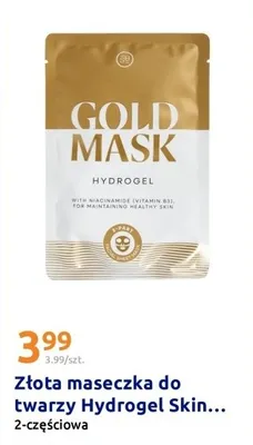 Złota maseczka do twarzy Hydrogel Skin promocja w Action
