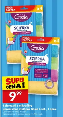 Ściereczki z mikrofibry uniwersalne multipak 4 szt. promocja w Twój Market