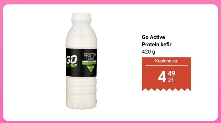 Kefir Go Active Protein promocja w Biedronka