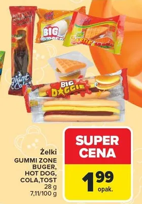 Żelki Gummi Zone Buger promocja w Carrefour