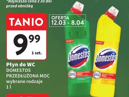 Płyn do WC przedłużona moc wybrane rodzaje promocja w Intermarche