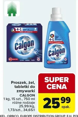 Tabletki do zmywarki Calgon promocja w Carrefour Market