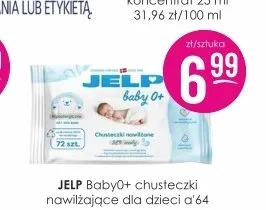 Chusteczki nawilżające dla dzieci Jelp Baby0+ promocja w Drogerie Jasmin