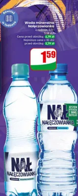 Woda mineralna delikatnie gazowana promocja w Dino
