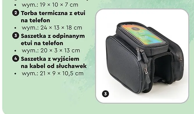 Saszetka z odpinanym etui na telefon promocja w Biedronka