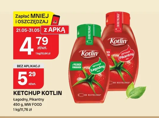 Ketchup Kotlin promocja w Chorten