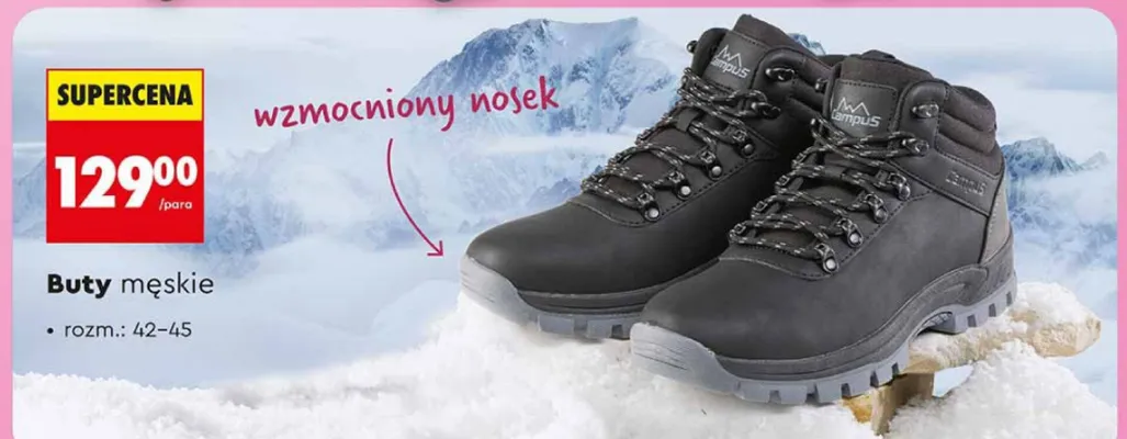 Buty męskie wzmocniony nosek promocja w Biedronka