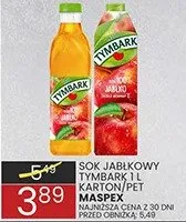 Sok jabłkowy Tymbark 1 l Maspex promocja w Wafelek