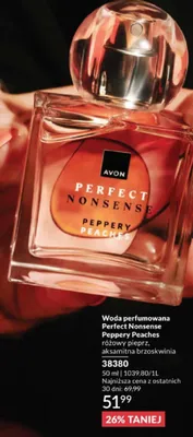 Woda perfumowana Avon Perfect Nonsense Peppery Peaches promocja w AVON