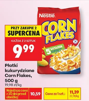 Płatki kukurydziane Corn Flakes promocja w Biedronka