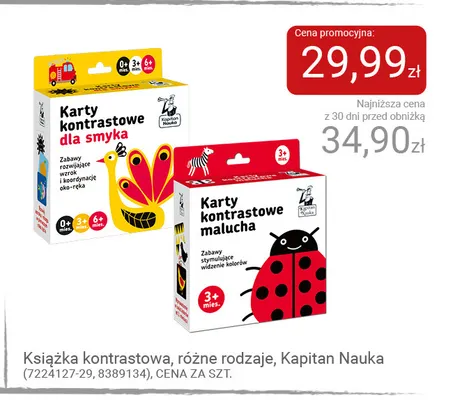 Książka kontrastowa Kapitan Nauka promocja w Smyk