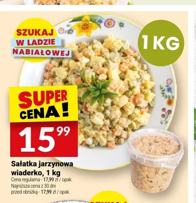 Sałatka jarzynowa wiaderko Białecki Kuchnia promocja w Twój Market