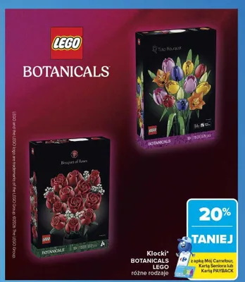 Klocki LEGO Botanicals promocja w Carrefour