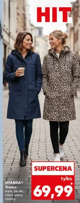 Płaszcz trencz różne wzory i kolory promocja w Kaufland