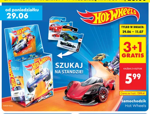 Samochodzik Hot Wheels promocja w Biedronka