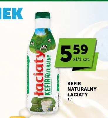 Kefir naturalny Łaciaty promocja w Euro Sklep