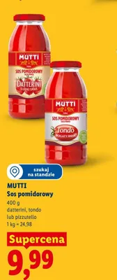 Sos pomidorowy datterini Mutti promocja w Lidl