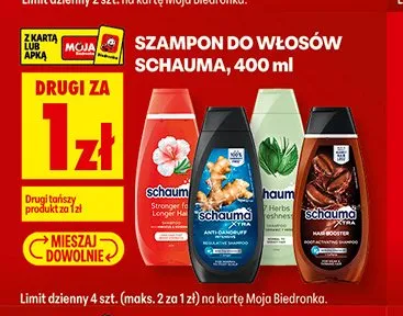 Szampon do włosów Schauma 7 Herbs promocja w Biedronka