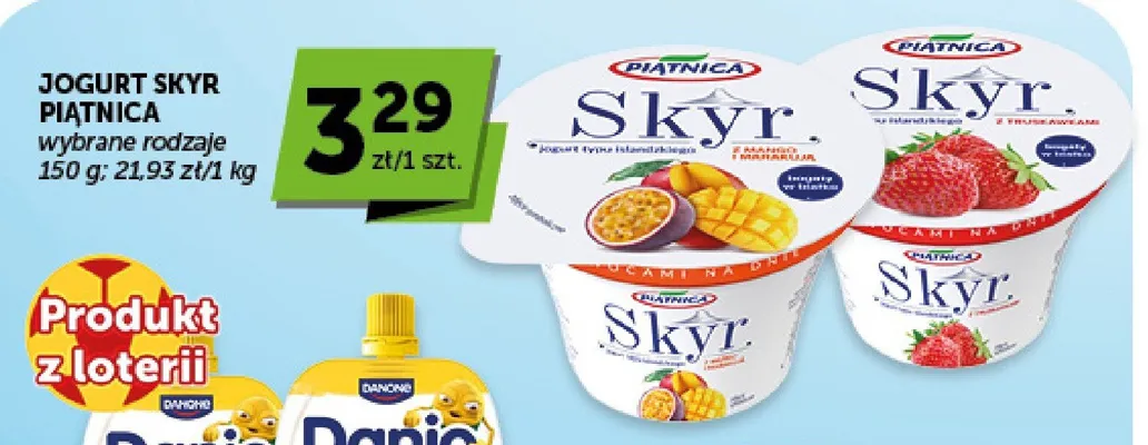 Jogurt Skyr Piątnica z mango i marakują promocja w Euro Sklep