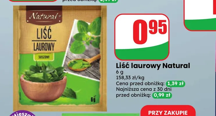 Liść laurowy Natural promocja w Dino